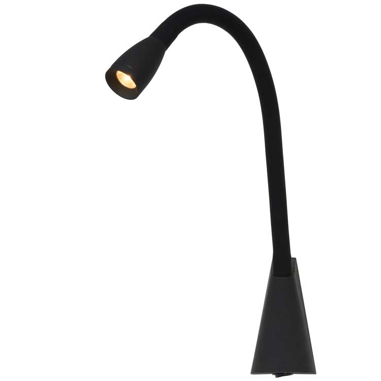 Lucide GALEN-LED - Lampe de chevet - LED - 1x3W 3000K - Noir