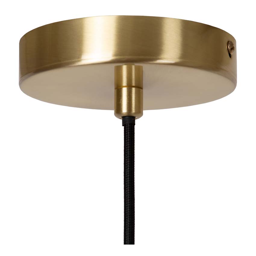 Lucide ALICENT - Hanglamp - Ø 18 cm - 1xE27 - Mat Goud / Messing