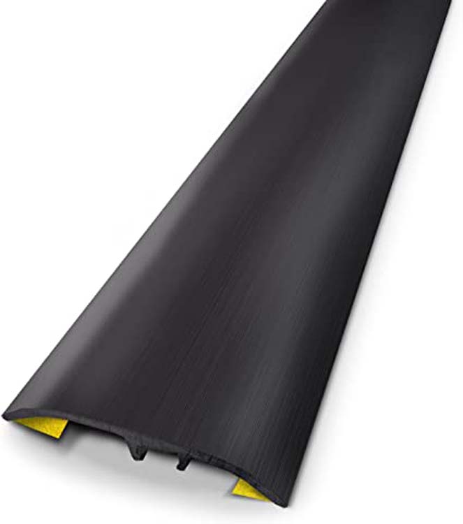 Barre de seuil Alu noir 3.7 x 83 cm