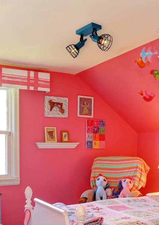 Lucide PAULIEN - Spot plafond Chambres d'enfant - 2xE27 - Bleu