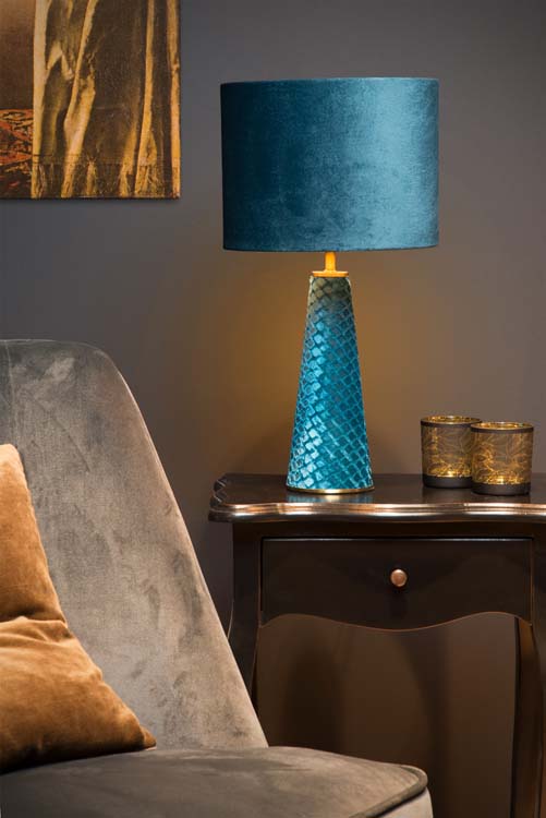 Lampe de table blue h47cm excl lampe LED possible
