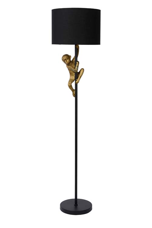 CHIMP Vloerlamp E27/60W H150cm Zwart / Goud