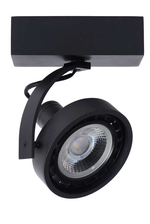 Lucide DORIAN - Plafondspot - LED Dim to warm - GU10 - 1x12W 3000K/2200K - Zwart