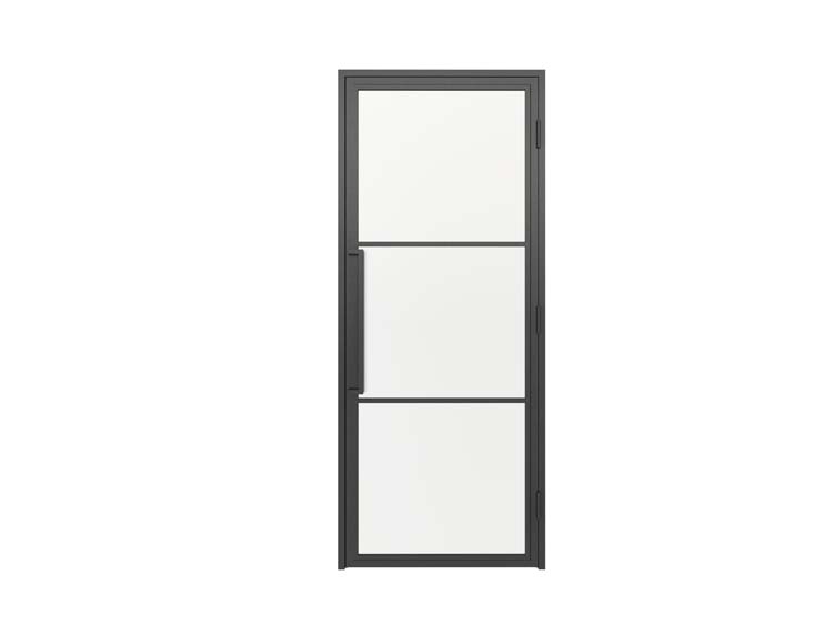 Porte intérieure Fer forgé 4W Tara verre mat 880 x 2040 mm D