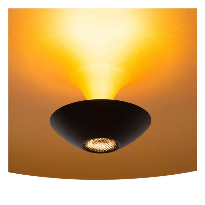 Lucide Premium KENNETH - Suspension - Ø 60 cm - LED Dim. - 1x16W 2700K - Noir