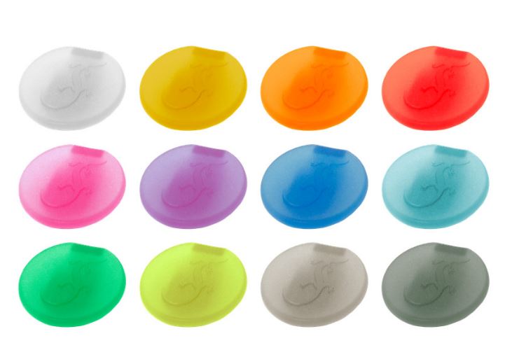 Marqueurs en verre clips multicolores 12 pièces