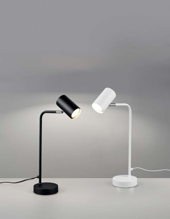 Lampe de table noir mate excl. lampe LED possible H45cm