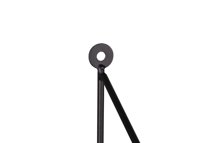 Etagère métal noir 60x62x14,5 cm avec 3 tablettes en bois