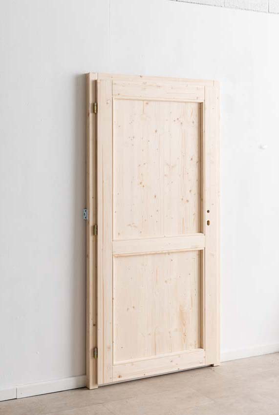 Porte extérieure en bois Gargano L 980 x H 1980 mm D