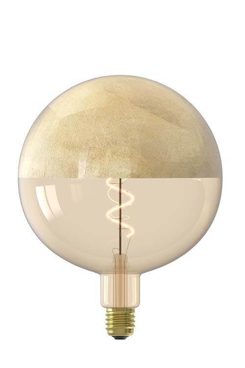 Lamp XXL Cobble kopspiegel Gold 100 lumen 1800K E27