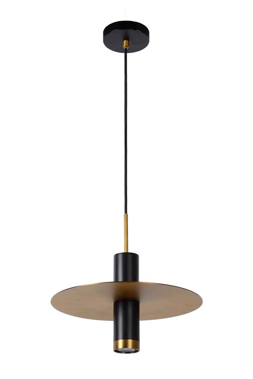 Hanglamp   - GU10 - Zwart/mat geelkoper