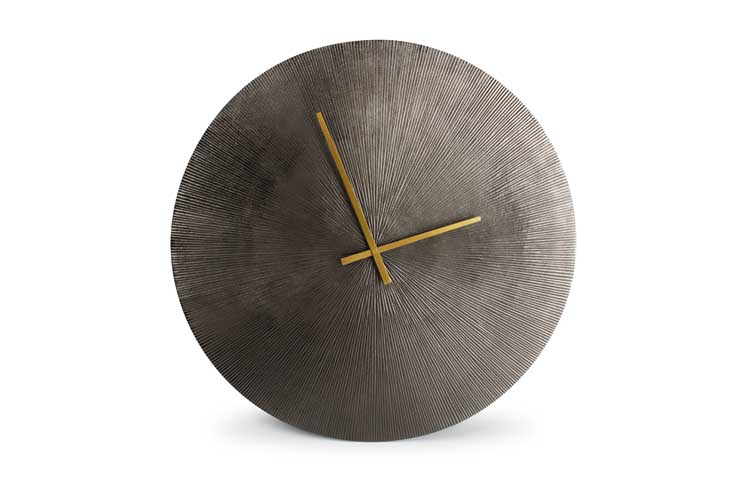 Horloge Zone métal noire 58 cm