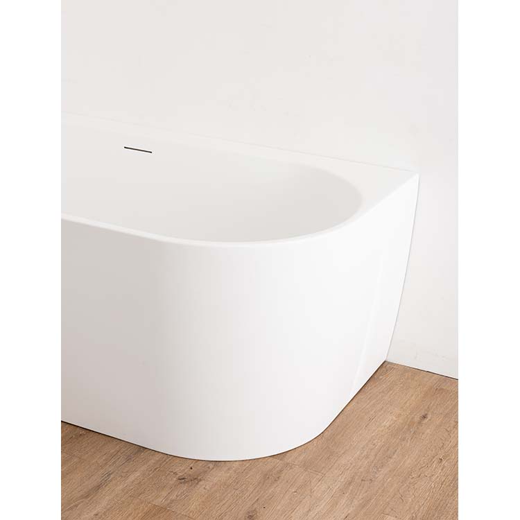 Baignoire d'angle Hero gauche 180x80cm blanc mat