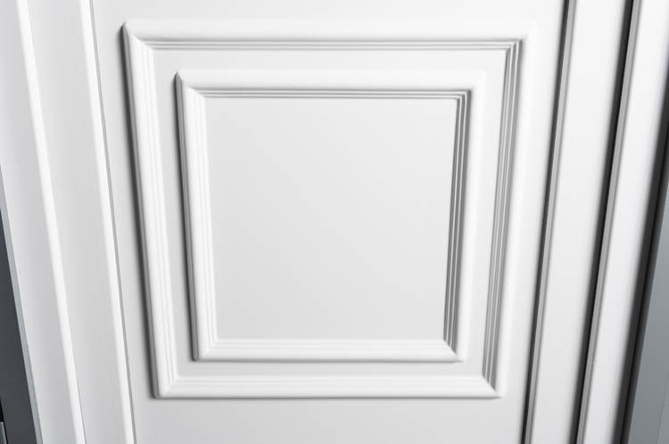 Porte extérieure pvc blanche/blanche classica D SUR MESURE