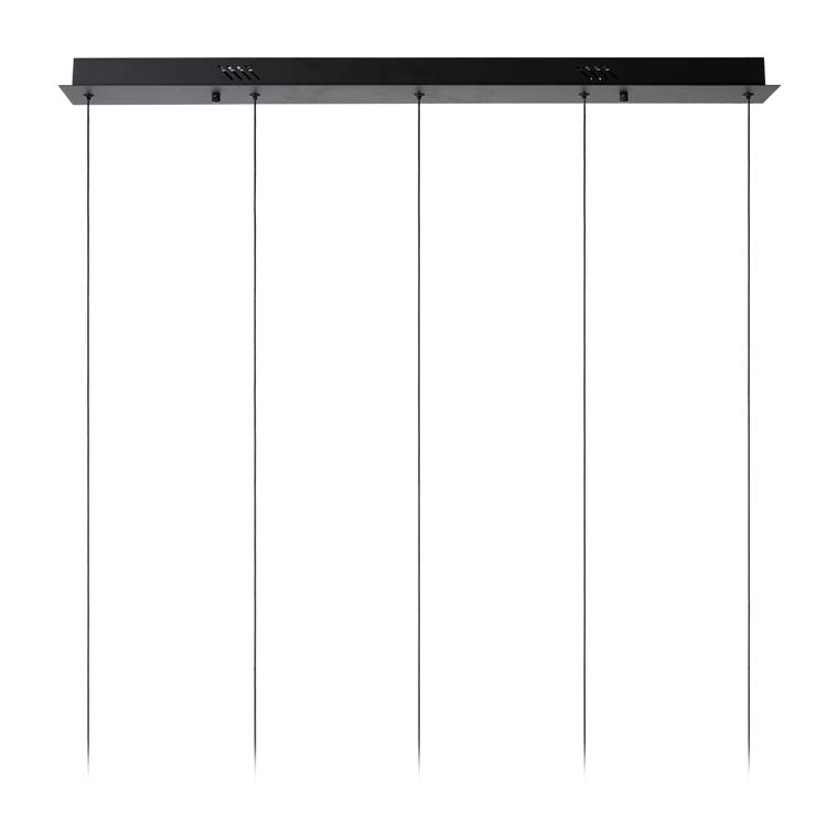 Lucide SENTUBAL - Suspension - LED Dim. - 5x5,3W 2700K - Noir