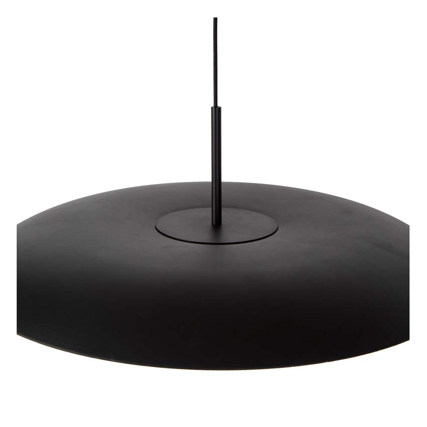 Lucide Premium KENNETH - Suspension - Ø 60 cm - LED Dim. - 1x16W 2700K - Noir