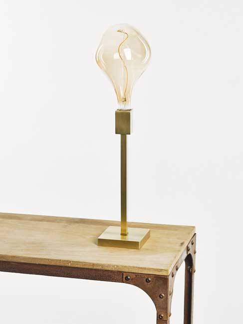 Lampe de table mate or h 40 cm E27 excl lampe LED possible