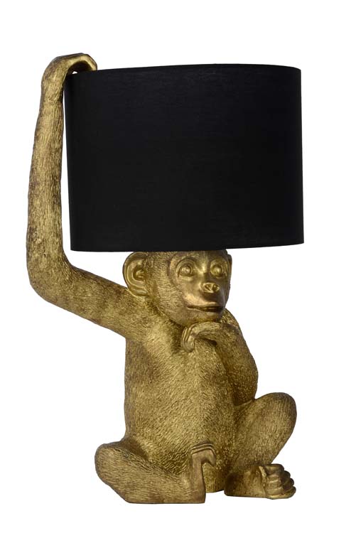 CHIMP Lampe de Table E14/40W H45cm Noir / Or