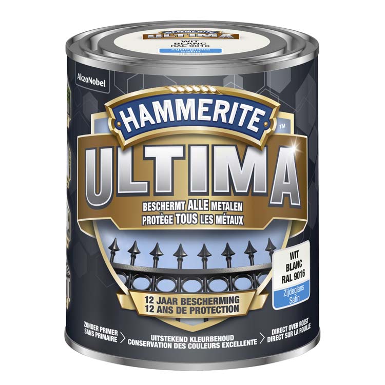 Hammerite ultima wit zijdeglans 750ml