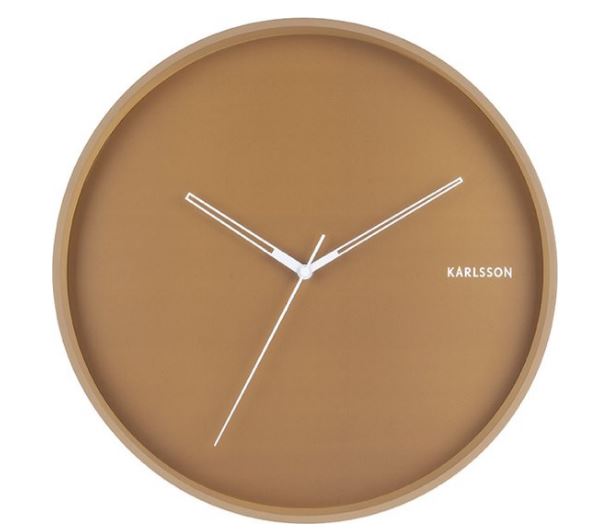 Horloge murale brun métal Ø 40 cm