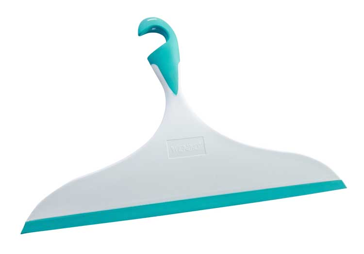 Raclette de douche Wenko Loano xxl 34cm bleu-blanc