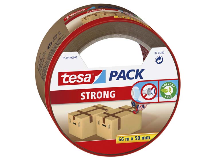 Tesa Extra Strong verpakkingstape 66m x 50mm bruin