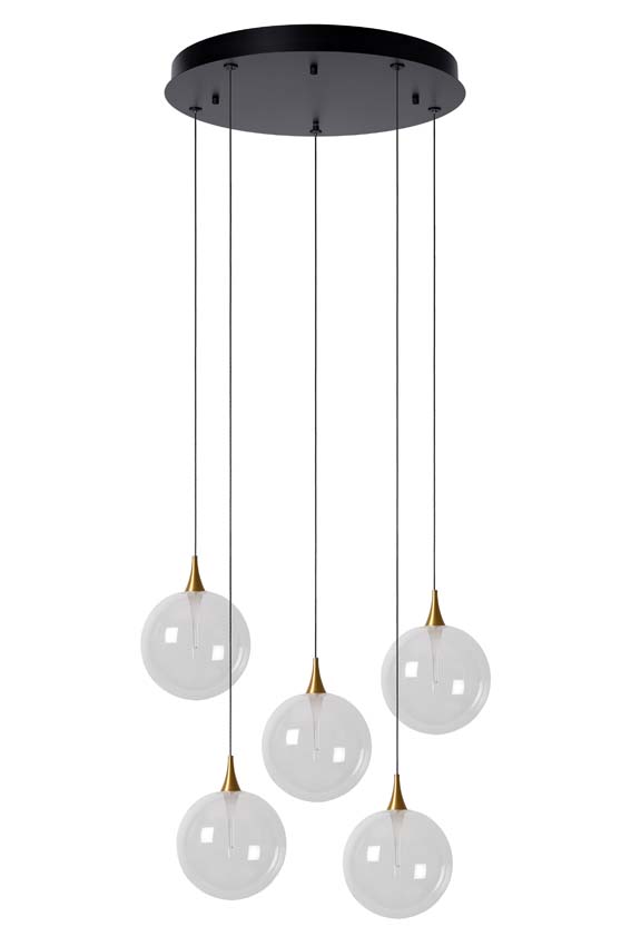 GISELA - Suspension - Ø 48 cm - LED Dim. - 5x3,8W 2700K - Transparent