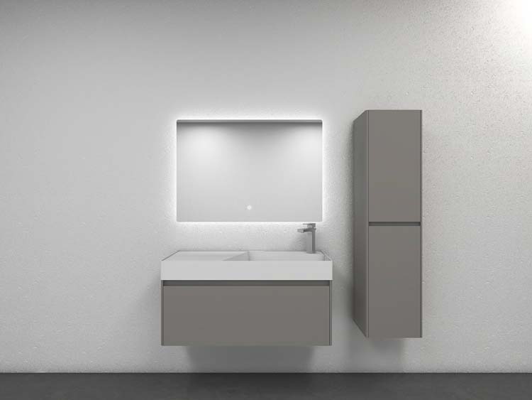 Meuble salle de bain Willian 1000mm gris lav bri