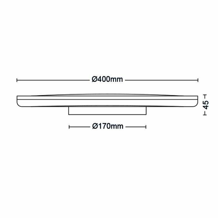 Plafondlamp Wit 22W 2700K