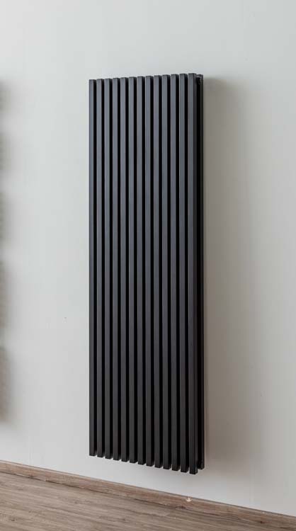 Radiateur Devon 180 x 58,5 cm double noir mat 2678 watt