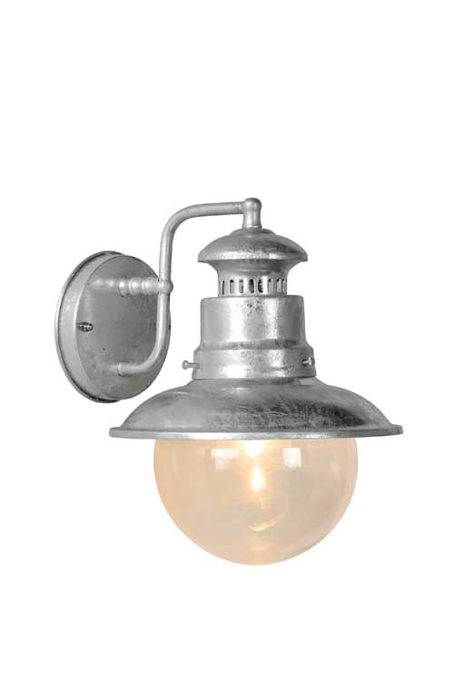 Lucide FIGO - Wandlamp Buiten - Ø 21,3 cm - E27 - IP44 - Zink