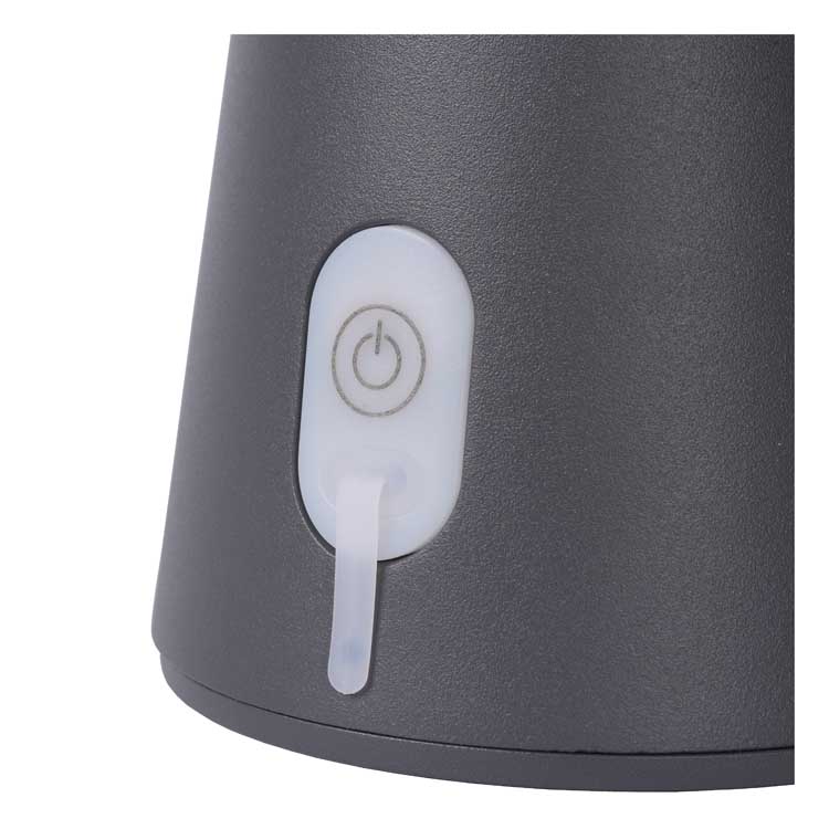 Lucide LA DONNA - Lampe de table Extérieure - Anthracite - 15% DE RÉDUCTION SUPPLÉMENTAIRE