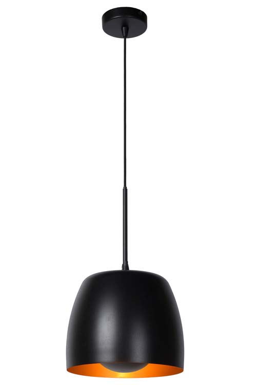 Lucide NOLAN - Suspension - Ø 24 cm - 1xE27 - Noir