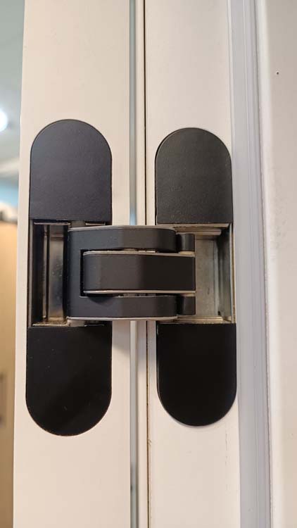 Complete deur invisible flat tubespaan 78cm wit 201.5cm omkeerbaar