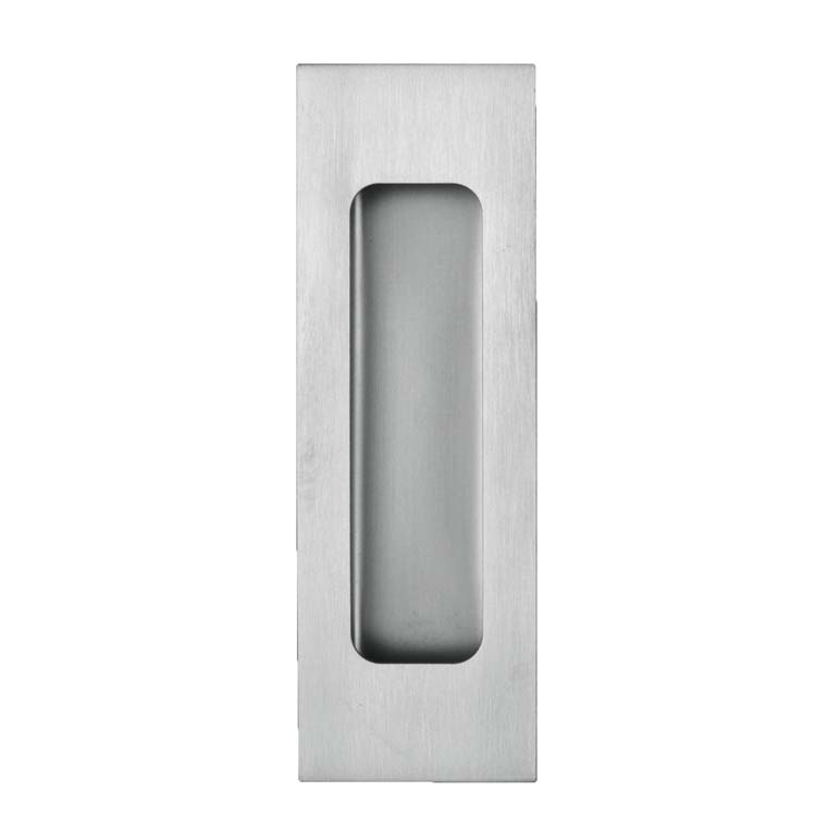 Coquille de porte ovale carré smal aveugle inoxpl/pièce