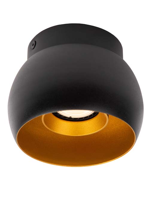 TORBEN - Spot plafond - Ø 12,5 cm - 1xGU10 - Noir