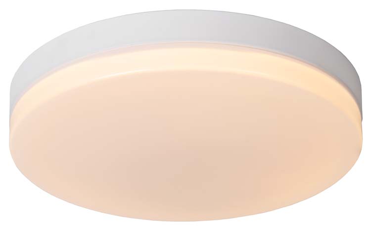 BISKIT - Plafonnière Badkamer - Ø 40 cm - LED - 1x36W 2700K - IP44 - Wit