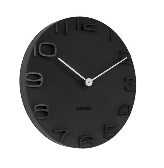 Horloge murale moderne noir Ø 42 cm