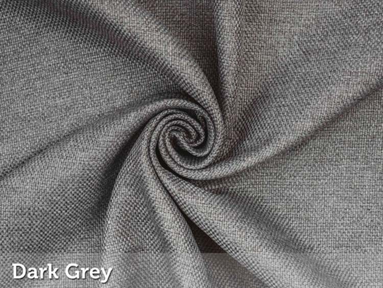 Rideau occultant tissés gris foncé - crochets - 3000x2500mm