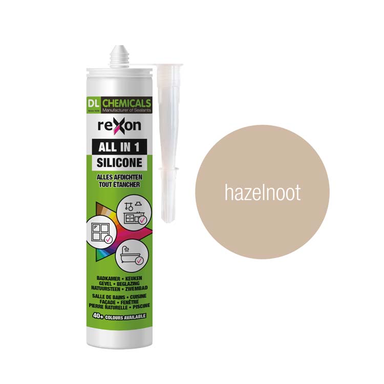 All-in 1 silicone 290ml hazelnoot