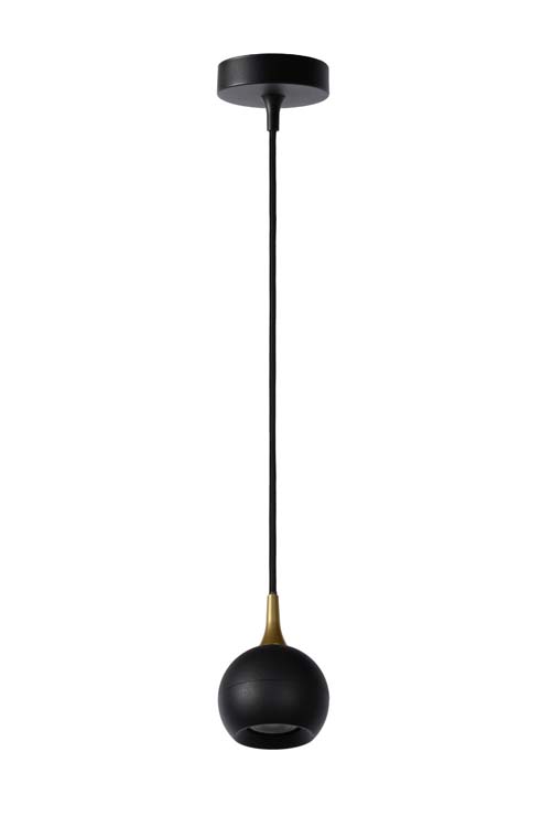 Suspension noir Ø9 1xGU10 5W métal