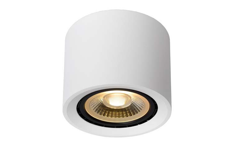 Plafondspot - Ø 12 cm - LED Dim to warm - GU10 - 1x12W 3000K/2200K - Wit