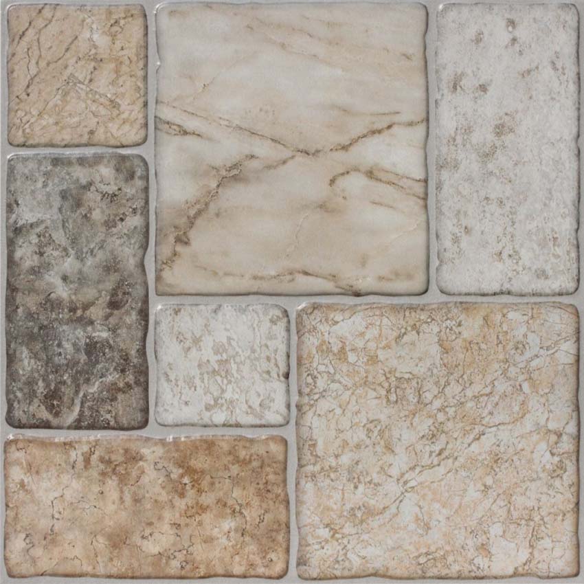 Carrelage Tundra beige antidérappent 50 x 50 cm