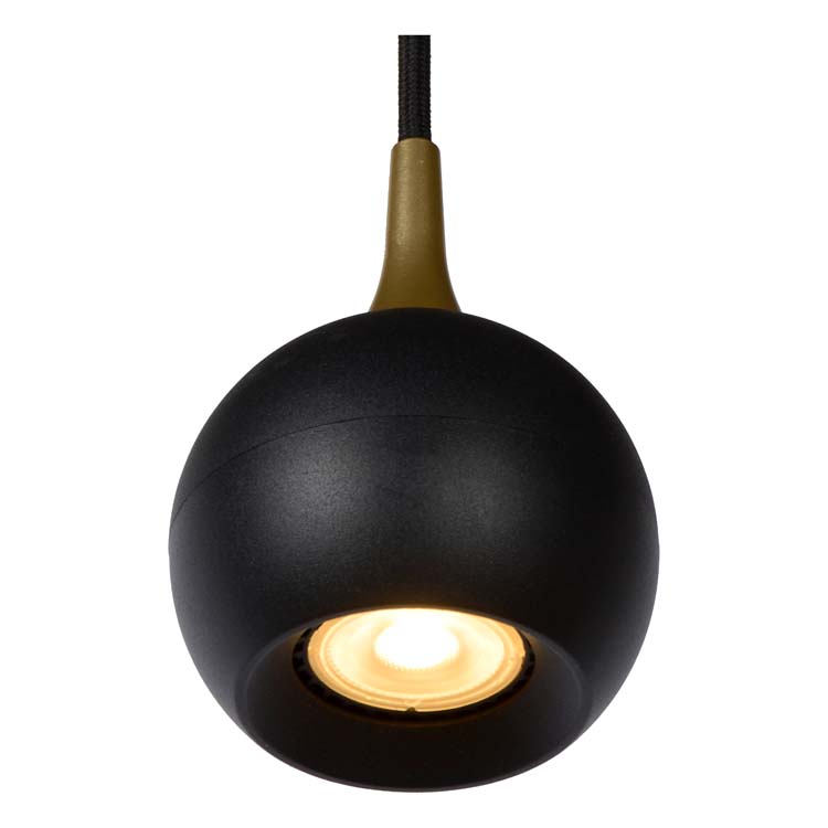 Hanglamp Zwart Ø9 1xGU10 5W Metaal