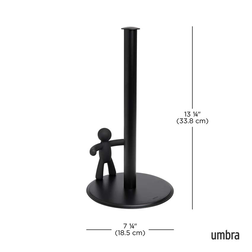 Porte-rouleau de cuisine Umbra Buddy noir