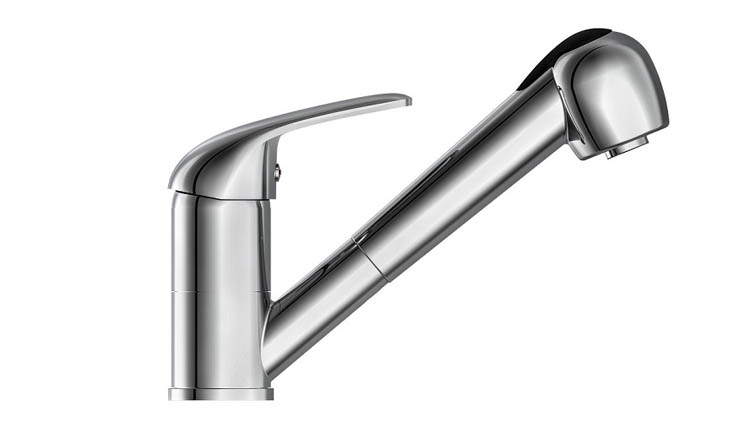 Robinet de cuisine Ferre chrome avec pulvérisateur extractible