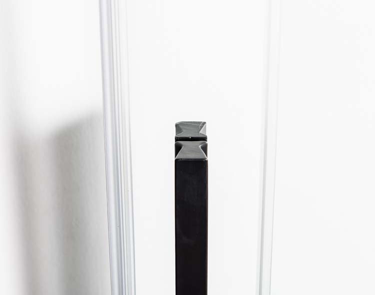 Porte coulissant de douche Ulrich 136-140x200cm noir
