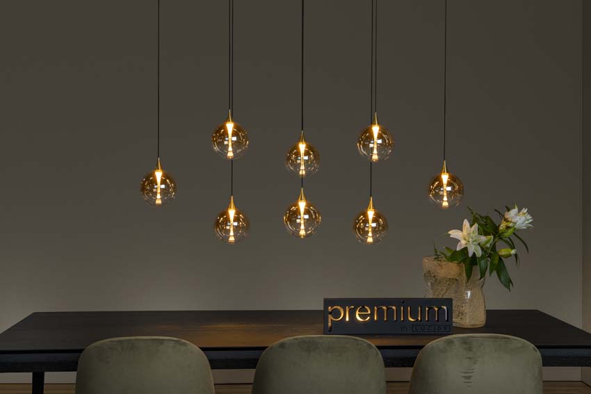 GISELA - Suspension - LED Dim. - 8x3,9W 2700K - Ambre