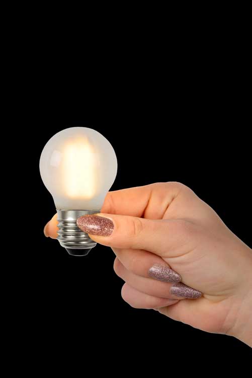 Lucide LED BULB - Filament lamp - Ø 4,5 cm - LED Dimb. - E27 - 1x4W 2700K - mat