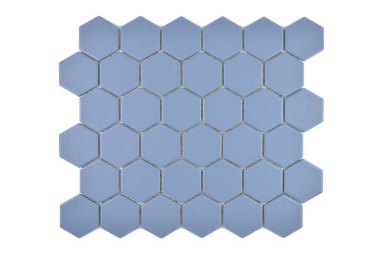 Mozaïek hexagon blauw/groen 32,5 x 28,1 cm